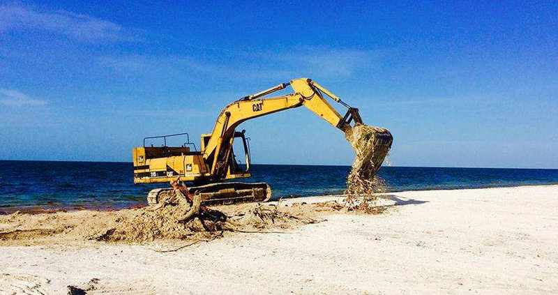 Clearing the Beach