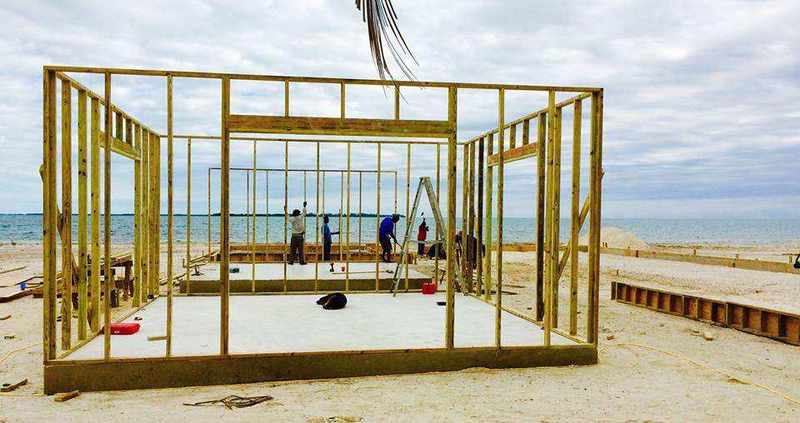 Framing Beach Shops