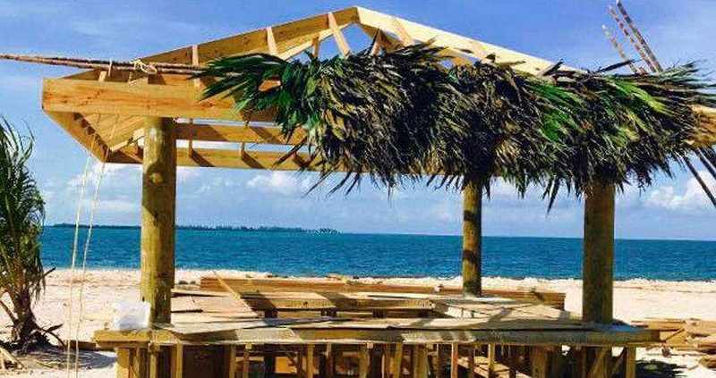 Thatch Roof Install