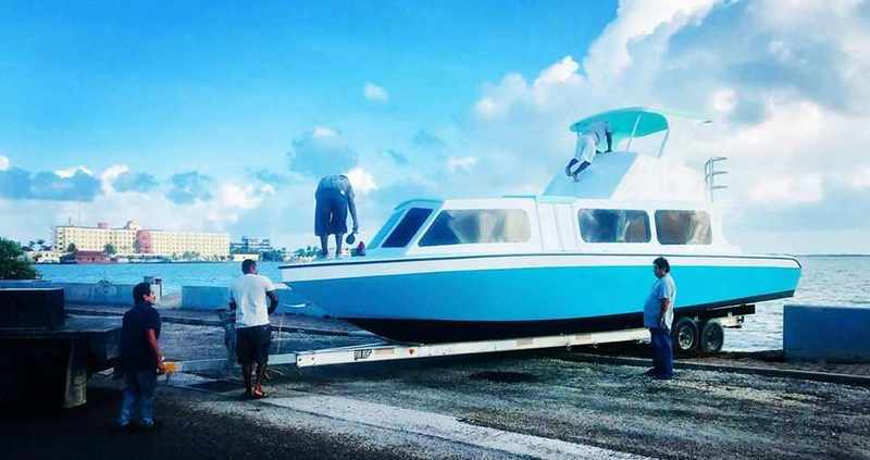 Launching Water Taxi