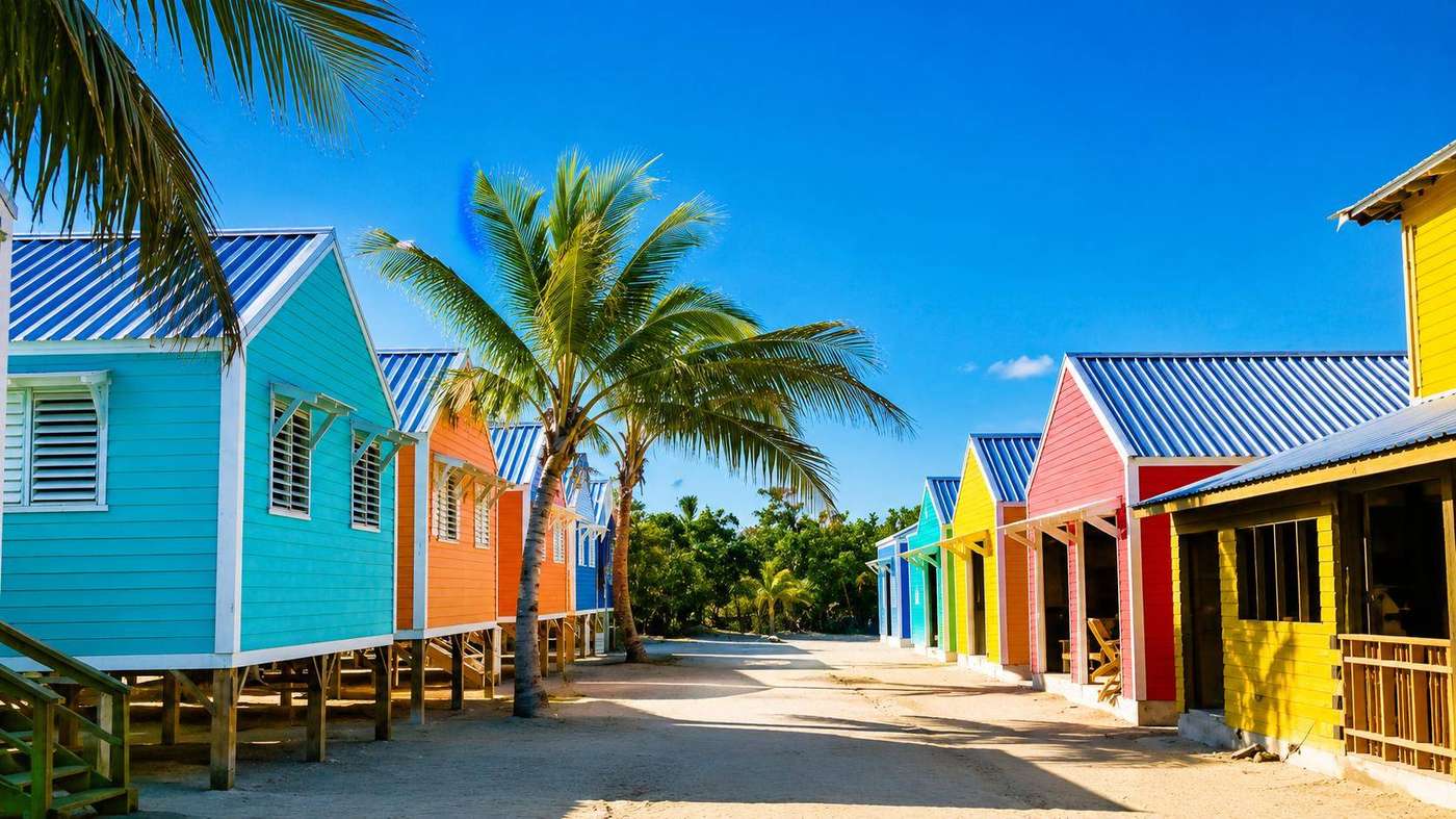 The colourful streets of Isabella Caye