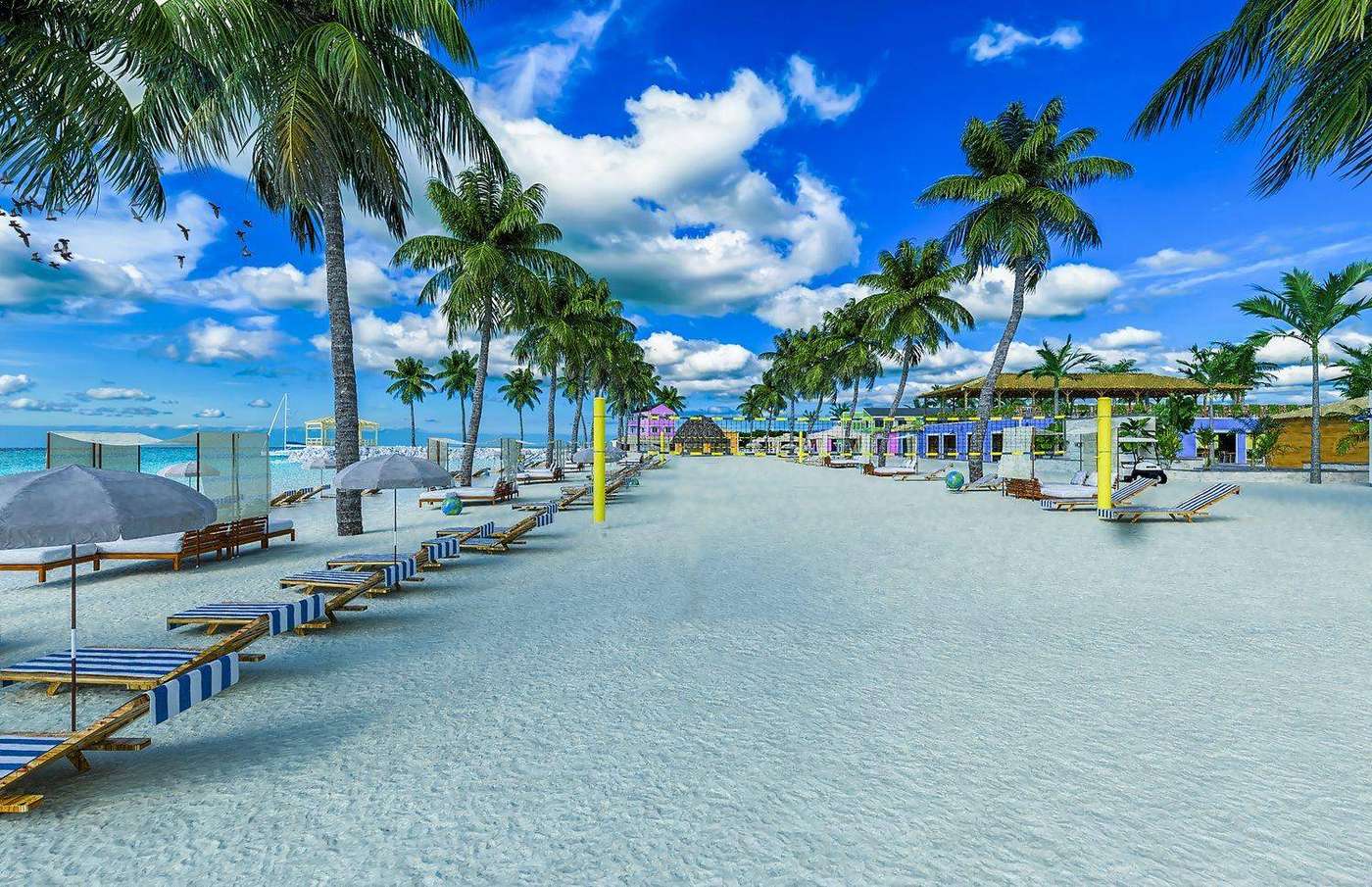Beachfront rendering — Caribbean life at Isabella Caye